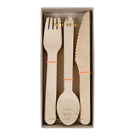 Wooden Cutlery Set | Wooden cutlery, Party cutlery, Cutlery set
