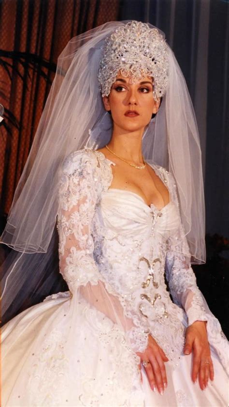 This is the moment we've all been waiting for: Celine Dion Wedding Dress | Celebrity wedding dresses, Famous wedding dresses, Wedding dresses
