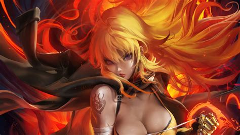 Wallpapers for theme yang xiao long. #322959 Yang Xiao Long, RWBY, 4K phone HD Wallpapers ...