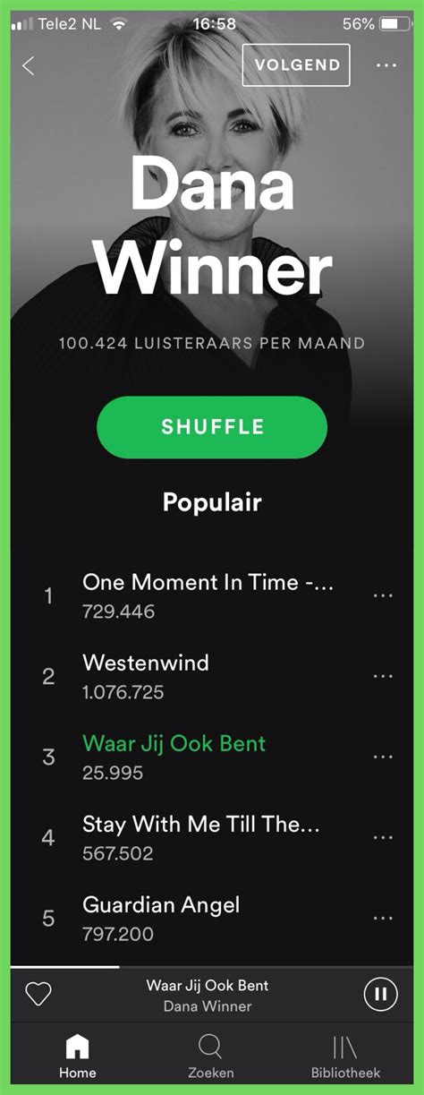 Spotify have dropped a christmas treat for listeners. Dana Winner met haar nieuwste single "Waar jij ook bent ...