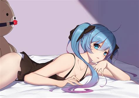 Lesbea blue is so hot for girls. Hintergrundbilder : Anime Mädchen, lange Haare, Hatsune ...