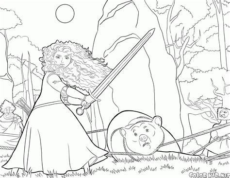 The franchise currently includes eleven members, namely, ariel, aurora, belle, cinderella, jasmine, merida, mulan, pocahontas, rapunzel, snow white and tiana. Coloring page - Merida and the Witch