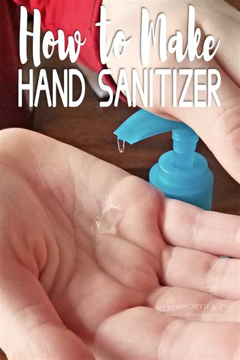 Isopropyl alcohol (91 percent or higher), aloe vera gel, and a few drops of essential oil. DIY Hand Sanitizer - Kleinworth & Co