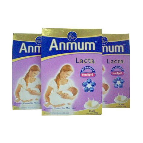 Susu anmum materna, atasi mual dan dibutuhkan untuk perkembangan otak janin. Jual Anmum Lacta Plain Susu Ibu Menyusui [3 box/200 g ...