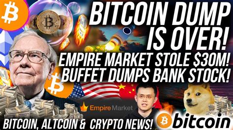 Market cycles are a natural advent in any market. BITCOIN DUMP IS OVER!? Empire Market STOLE $30m BITCOIN ...