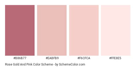 Trendy colorful gradient rose gold, pink, purple, azure combination mega set collection of metal pastel palettes for border frame ribbon cover label templates. Rose Gold And Pink Color Scheme » Pink » SchemeColor.com ...