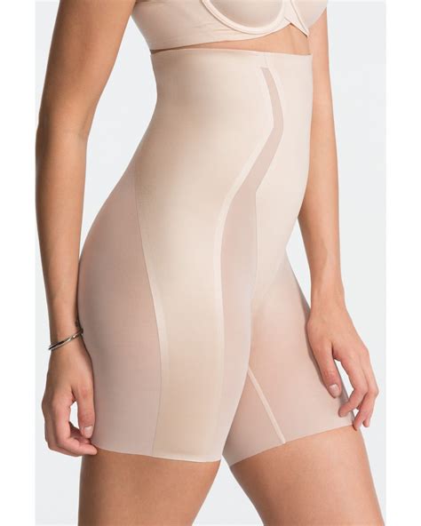 (1.0) stars out of 5 stars 1 ratings, based on 1 reviews. SPANX Haute Contour High-Waisted Mid-Thigh Short, Style ...