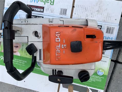 Stihl ms 460 specifications for stihl ms460 chainsaws (including magnum), find detailed specs information for the stihl chainsaw including engine, fuel, carburetor, ignition system and cutting. Stihl 041g vintage chainsaw for Sale in Seattle, WA - OfferUp