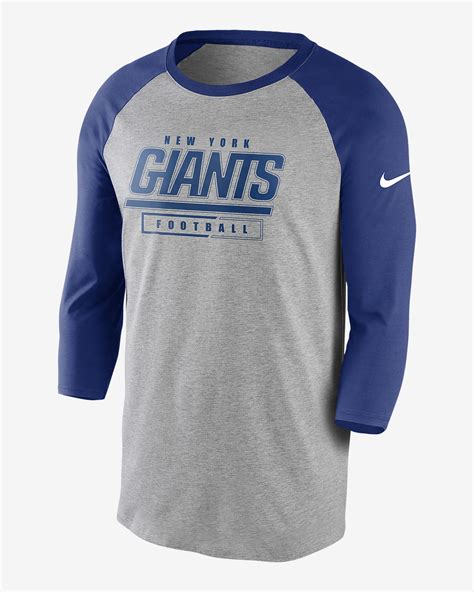 The nfl is one of the four major north american professional sports leagues, the highest professional level of american football in the world. Nike Wordmark Raglan (NFL Giants) Men's 3/4-Sleeve T-Shirt ...