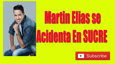 He was considered a pioneer of the 'new wave' of vallenato music. Accidente Martin elias - YouTube