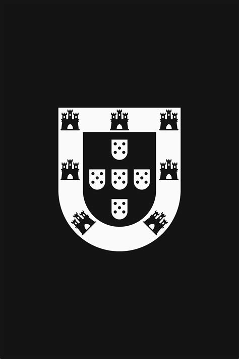 Coat of arms of portugal. Flag of the Portuguese Republic. The symbol, the coat of ...