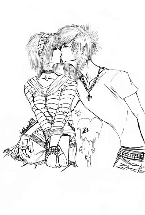 See more ideas about emo couples emo love and emo. Emo Couple Drawing at GetDrawings | Free download