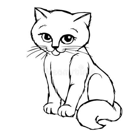 Kolorowanki to zbiór obrazków uporządkowanych w kategorie takie jak np: Mão de Cat Kitten tirada ilustração do vetor. Ilustração ...