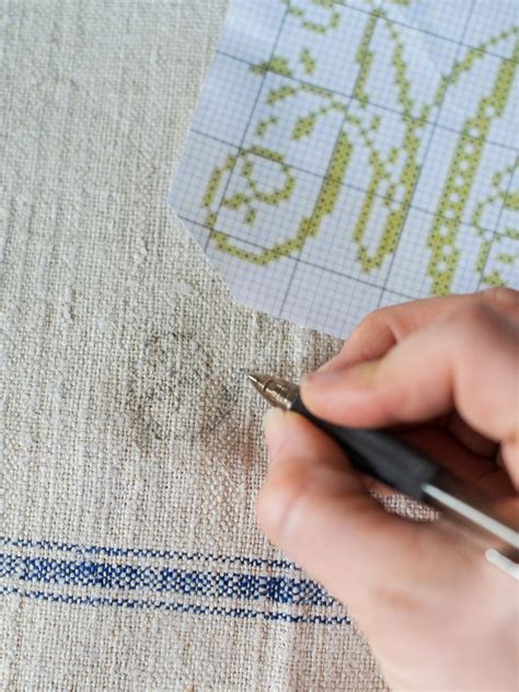 See more ideas about cross stitch patterns, cross stitch, stitch patterns. Easily Cross Stitch a Monogrammed Tea Towel | HGTV