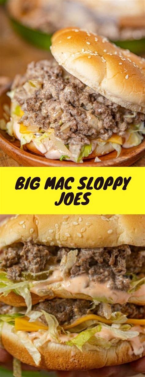 Drain most of the fat and discard. Big Mac Sloppy Joes - Let's Cooking