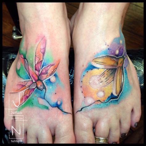 It's not just that fireflies are an enchanting sight (they sure are!), they also use their magic to attract what they want. Justin Nordine Tattoos Dragonfly and lightning bug ...