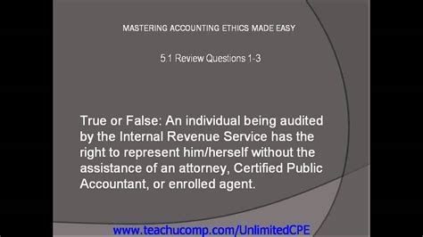 Log in or register for the akc. CPE for CPAs and EAs 2013 Accounting Ethics Review ...