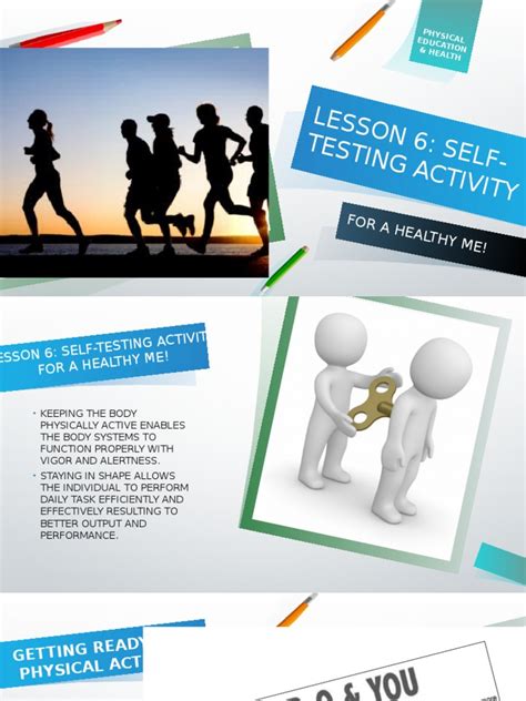 Discover the best self esteem building activities and exercises that will transform your entire life! Lesson 6 H.O.P.E - Self Testing Activities | Physical ...