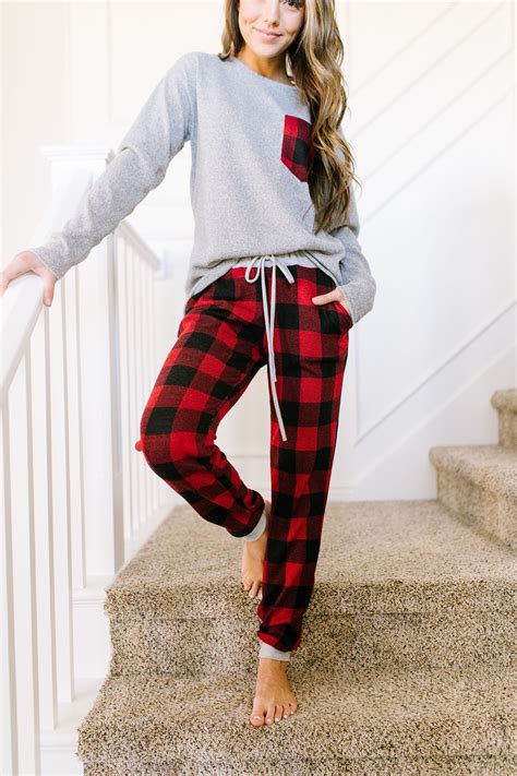Christmas pajamas set matching christmas pjs set holiday pajamas for women reindeer sleepwear nightgown. Christmas Morning Pajama Bottoms | Pajama outfits, Pajama ...