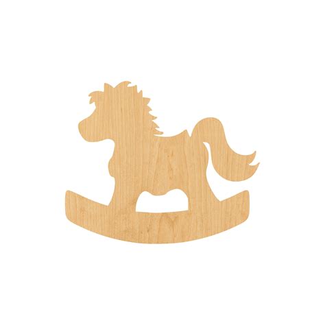 Rocking Horse 1 Laser Cut Out Wood Shape Craft Supply | Etsy