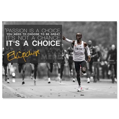 Change is a continuous process. Eliud Kipchoge quote photo print poster - Pre Signed - 12 ...