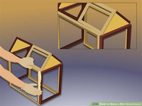 Secure the edges together with wood screws. 3 Ways to Make a Mini Greenhouse - wikiHow