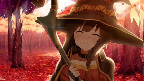 The best gifs for 1920x1080 anime. Megumin - Konosuba Wallpaper Video [Wallpaper Engine ...