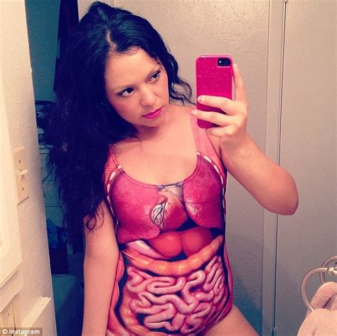 Share your body image journey. Horror 'Dem guts' swimsuit puts wearer's heart, lungs ...