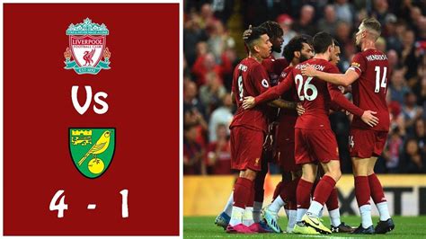 The highest scoring match had 9 goals and the lowest scoring match 1 goals. Liverpool Vs Norwich Goals & Highlights - YouTube