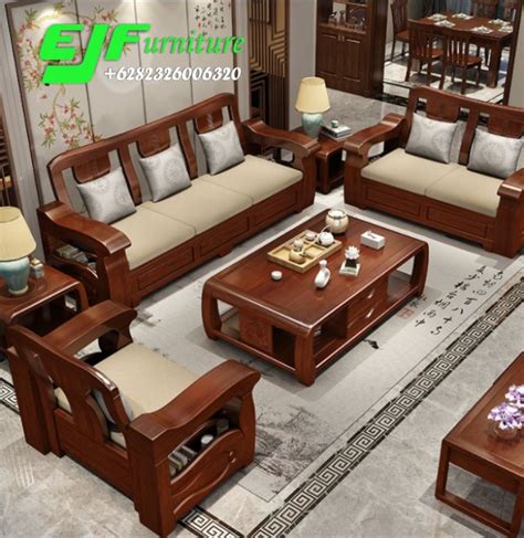 Terutama untuk anda yang ingin menonjolkan sisi alami dalam rumah. Kursi Tamu Jati Minimalis Model Terbaru 49 - Edy JayaFurniture - Edy JayaFurniture