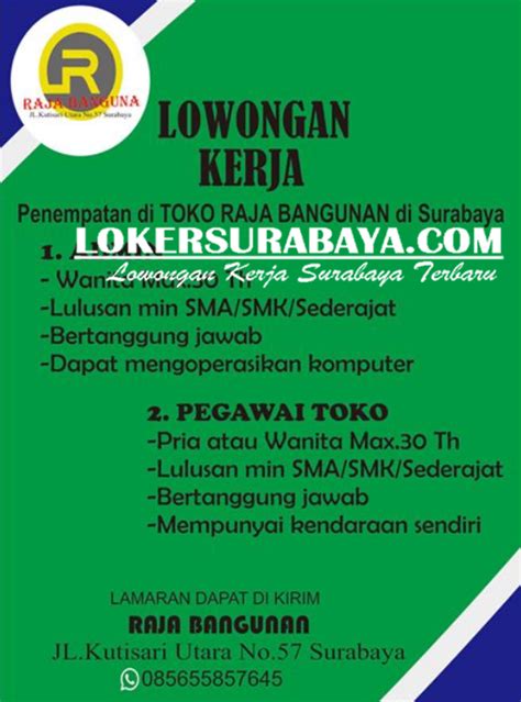 Pt bank mega syariah adalah lembaga perbankan syariah di indonesia yang didirikan 14 juli 1990. Lowongan Kerja Surabaya di Toko Raja Bangunan Agustus 2020 ...
