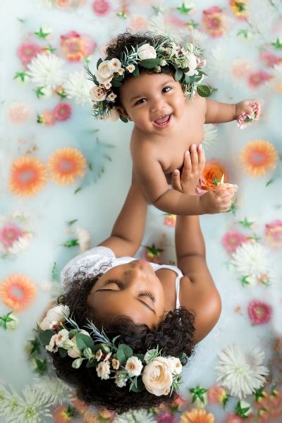Place your baby in the tub and let her soak her neck, face, and limbs. 6 tips for milk bath portrait sessions | Professional ...