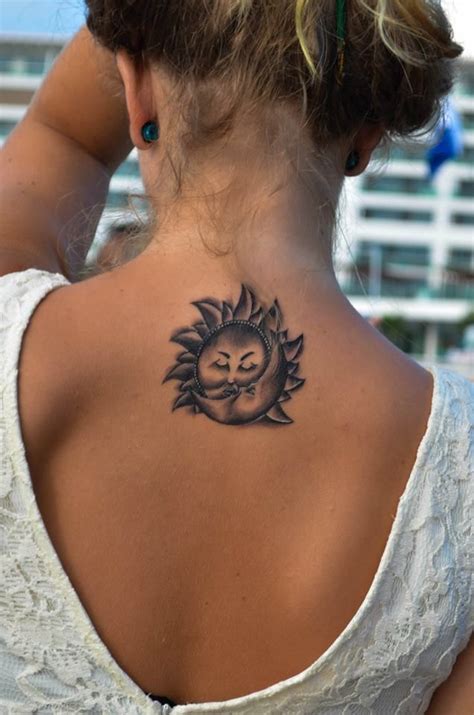 Sun and moon attract people from the ancient times. small sun and moon tattoo #ink #girly | Star foot tattoos ...