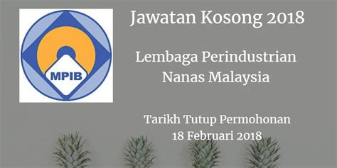 Lembaga perindustrian nanas malaysia is a government agency based in johor bahru, johor. Lembaga Perindustrian Nanas Malaysia Jawatan Kosong LPNM ...