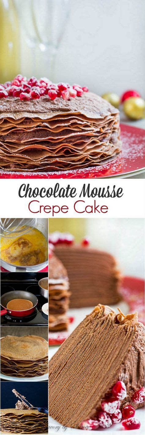 Make at least 2 tablespoons worth. This beautiful chocolate mousse crepe cake is made of 20 ...
