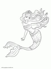 Select from 35919 printable crafts of cartoons, nature, animals, bible and many more. Barbie In A Mermaid Tale Coloring Pages For Girls