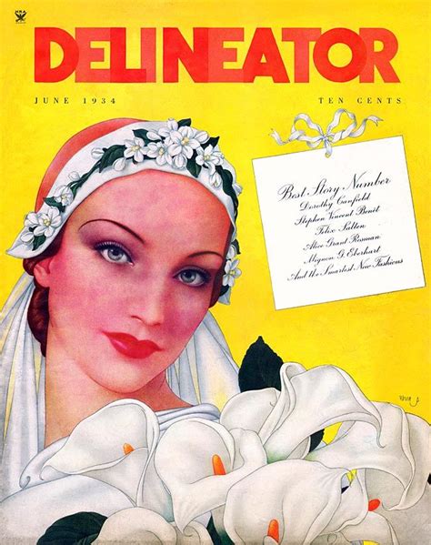 Wedding centerpieces are among of the most important parts of the wedding décor. Art Deco Bride on the cover of Delineator magazine, June ...