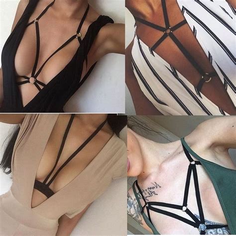 We did not find results for: Black Elastic Strap Frame Harness Bra Top Elastic Goth Cage Bra D9 in 2019 | Fashion | Diy bra ...