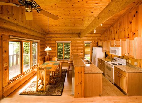 Calm, watching freighters come to harbor, loons. Log Cabins at Lutsen Resort on Lake Superior | Lutsen ...