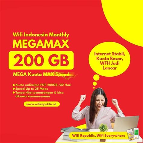 These are the core obsessions that drive our newsroom—de. Internet Indonesia 200 GB Wifirepublic MEGAMAX | Wifi Republic
