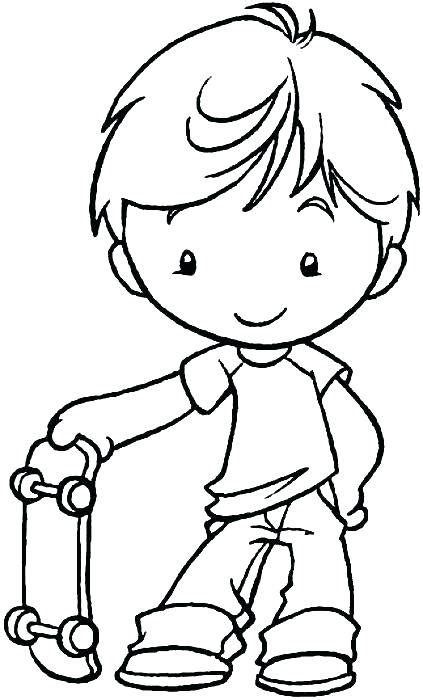 49 high quality collection of coloring pages for kids boys by clipartmag. Cute Boy Coloring Pages at GetColorings.com | Free ...