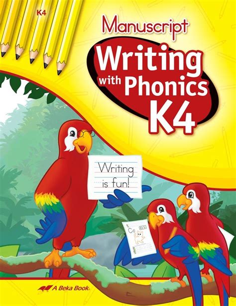 Designed to be used after the stories are taught (and not as a substitute), parents should read the captions on the page and provide direction. Abeka | Product Information | Writing with Phonics K4 ...