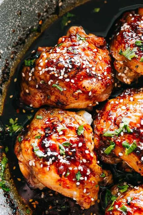 You could try reducing the cook time, but even so, soups take quite a while to reach pressure so the chicken may cook too. Instant Pot Sticky Chicken Thighs - Tender, deliciously ...