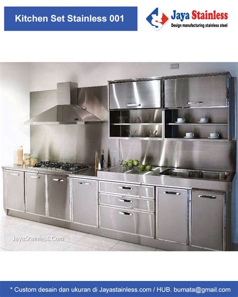 Anda mencari pusat fabrikasi kitchen set stainless steel? Kitchen set Stainless 001 - PT BUMI MATARITAMA