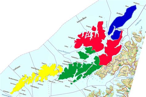 Geologisk kart over lofoten og vesterålen. Slik kan Lofoten og Vesterålen bli til fire kommuner ...