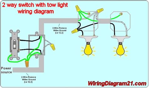 2 Way Light Switch Wiring Diagram | House Electrical Wiring Diagram