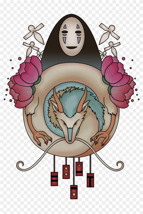 You can download the paper craft template here: Spirited Away Shirt Design Available At - Paper Birds From ...