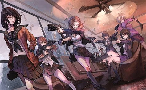 Image schoolshooting-3 : HD wallpaper : The Great War wallpaper, anime, anime girls ...