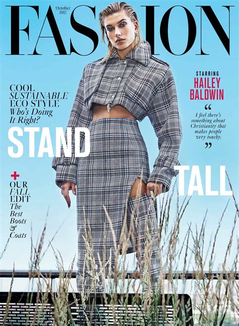 Your cover letter must immediately grab an employer's attention by demonstrating that you understand fashion and the needs of fashion editors better than to work at a fashion magazine, you'll need to know the industry inside and out. Hailey Baldwin - Fashion Magazine October 2017 Issue