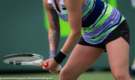 The tattoo on his front right arm is his wife's name. Bethanie Mattek-Sands puts her tattoos on her Australian ...